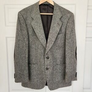 Sophisticated Vintage Kuppenheimer Men's Wool Grey Sport Coat Jacket 40